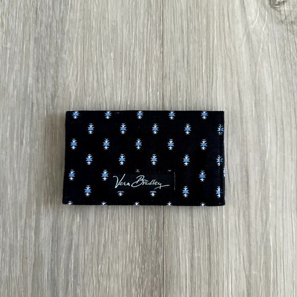 RETIRED Vera Bradley Card Case in Alpine Black Pattern - Picture 1 of 4